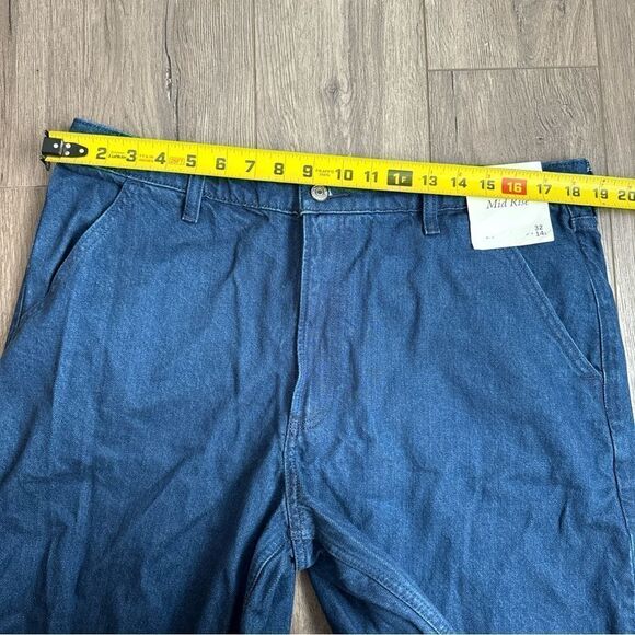 NWT Abercrombie & Fitch Mid Rise Ultra Wide Leg Jeans Size 32 14 LONG 32/14L NEW - Picture 8 of 11